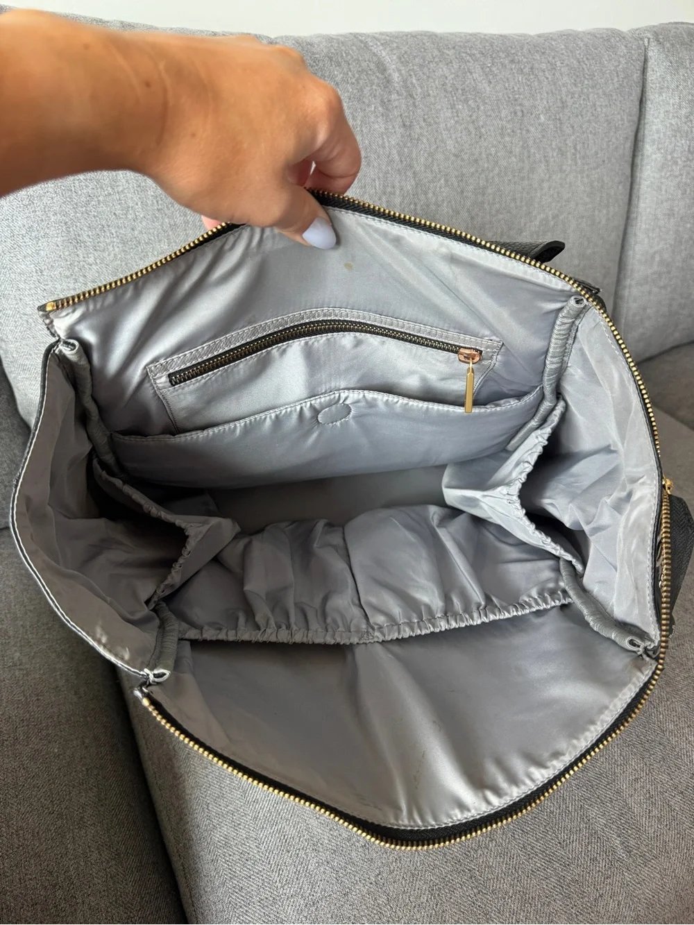 Freshly Picked Black Leather Backpack Tote